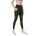 Mehrang Active Yoga Pants for Women Gym High Waist with Pocket, Tummy Control, Workout Pants 4 Way Stretch Yoga Leggings