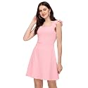Mehrang Fashion Western Dress Stretchable Solid