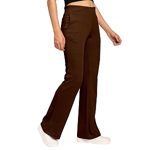 Mehrang High Waisted Wide Leg Ribbed Knit
