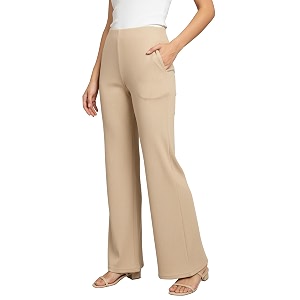 Mehrang High Waisted Wide Leg Ribbed Knit