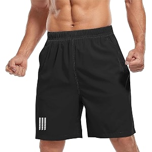 Mehrang Mens Comfort Fit Workout Shorts with