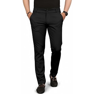 Mehrang Mens Slim Fit Casual Mid Rise