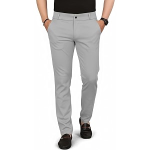 Mehrang Mens Slim Fit Casual Mid Rise