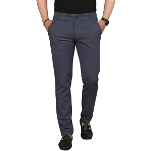 Mehrang Mens Slim Fit Casual Mid Rise