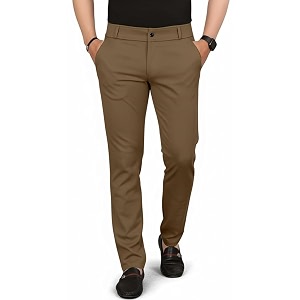 Mehrang Mens Slim Fit Casual Mid Rise