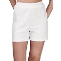 Mehrang Solid Women Black High Waist Shorts