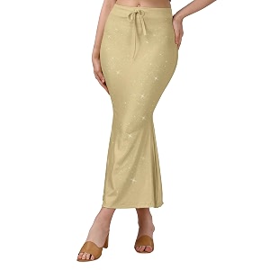 Mehrang Stretchable Shimmer Saree Shapewear Petticoat for