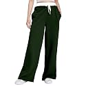 Mehrang Wide Leg Drawstring Pants with Contrast