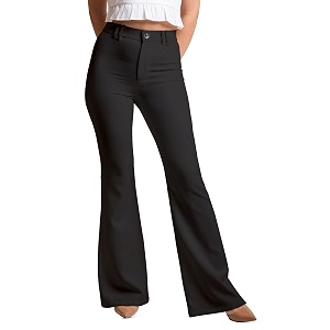 Mehrang Womens High Waist Flare Pants Bootcut