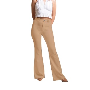 Mehrang Womens High Waist Flare Pants Bootcut