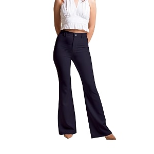 Mehrang Womens High Waist Flare Pants Bootcut