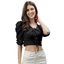 Mehrang Women39s Solid Ribbed Crop Tank Top