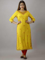 Mehsoos Fashion Women Embroidered Straight Kurta
