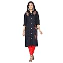 Mehsoos Women39s Rayon Embroidered Straight KurtaEthnic wearTradtional