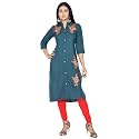 Mehsoos Women39s Rayon Embroidered Straight KurtaEthnic wearTradtional