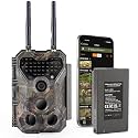 Meidase P300 Pro (Non-Cellular) WiFi Trail Camera, Dual-Antenna 165ft Range, 7800mAh Battery, 64MP Photos, 1296p HD Video, 0.1s Trigger, 100ft No Glow Night Vision, App Control