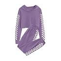 Meikulo Kids 2 Piece Outfits Girls Crop Tops Hoodies Long Sleeve Fashion Sweatshirts and Sweatpants