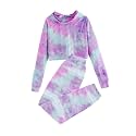 Meikulo Kids 2 Piece Outfits Girls Crop Tops Hoodies Long Sleeve Fashion Sweatshirts and Sweatpants