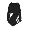 Meikulo Kids 2 Piece Outfits Girls Crop Tops Hoodies Long Sleeve Fashion Sweatshirts and Sweatpants