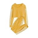 Meikulo Kids 2 Piece Outfits Girls Crop Tops Hoodies Long Sleeve Fashion Sweatshirts and Sweatpants