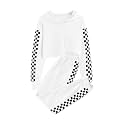 Meikulo Kids 2 Piece Outfits Girls Crop Tops Hoodies Long Sleeve Fashion Sweatshirts and Sweatpants