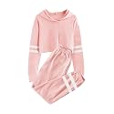 Meikulo Kids 2 Piece Outfits Girls Crop Tops Hoodies Long Sleeve Fashion Sweatshirts and Sweatpants