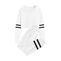 Meikulo Kids 2 Piece Outfits Girls Crop Tops Hoodies Long Sleeve Fashion Sweatshirts and Sweatpants
