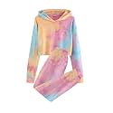 Meikulo Kids 2 Piece Outfits Girls Crop Tops Hoodies Long Sleeve Fashion Sweatshirts and Sweatpants