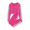 Meikulo Kids 2 Piece Outfits Girls Crop Tops Hoodies Long Sleeve Fashion Sweatshirts and Sweatpants