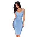 meilun Womens Rayon Belt Detail Bandage Bodycon