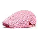 meioro Mens Breathable Mesh Summer Hat Adjustable Flat Cap Newsboy Beret Ivy Cap Irish Cabbie Fishing Hats