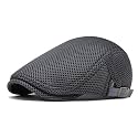 meioro Mens Breathable Mesh Summer Hat Adjustable Flat Cap Newsboy Beret Ivy Cap Irish Cabbie Fishing Hats