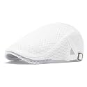 meioro Mens Breathable Mesh Summer Hat Adjustable Flat Cap Newsboy Beret Ivy Cap Irish Cabbie Fishing Hats
