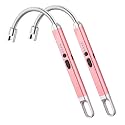 MEIRUBY 2 Pack Electric Candle Lighter, Birthday Christmas Stocking Stuffers Gifts for Women Mom Men Wife Sister, USB Arc Rechargeable Windproof Long Lighter for Candle BBQ Housewarming Gift Idals