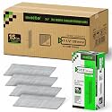 meite 15 Gauge Angled Finish Nails 1-1/2 Inch 34 Degree Galvanized 16000PCS