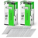 meite 15 Gauge Angled Finish Nails 1-3/4 Inch 34 Degree Galvanized 4,000PCS