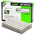 meite 16 Gauge 1/2" Hog Rings, 304 Stainless Steel C Rings 43,200 Counts