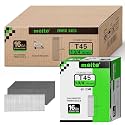 meite 16 Gauge Finish Nails 1-3/4 Inch Galvanized Straight T-Nail 30,000PCS