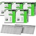 meite 16 Gauge Finish Nails 1-1/4 Inch Galvanized Straight T-Nail 12,500PCS