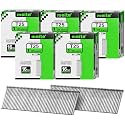 meite 16 Gauge Finish Nails 1 Inch Galvanized Straight T-Nails 12,500PCS