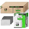 meite 16 Gauge Finish Nails 1 Inch Galvanized Straight T-Nails 45,000PCS