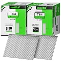 meite 16 Gauge Finish Nails 2-1/2 Inch Galvanized Straight T-Nails 5,000PCS