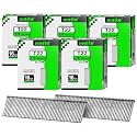 meite 16 Gauge Finish Nails 7/8 Inch Galvanized Straight T-Nails 12,500PCS