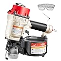 meite CN55 Coil Nailer 15 Degree Pneumatic Nail Gun for 1" to 2-1/4" Nails