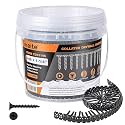 meite Collated Drywall Screw #6 x 1-1/4 inch Coarse Thread Drywall to Wood Screws for Wood Framing Drywall Sheetrock 1000 Count