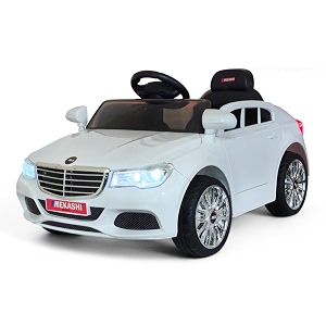 mekashi 12v ride-on car for kids 1-4 years white