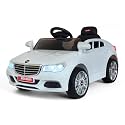 MEKASHI 12V Ride-On Car for Kids 1-4 Years, White
