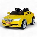 MEKASHI Electric Ride-On Car for Kids 1-4 Years, 12V Battery, Remote Control, 3 Speed, LED Lights, Bluetooth (Glossy Yellow, MKS005)