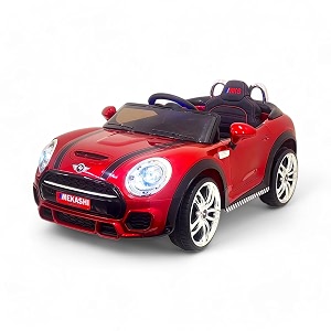 mekashi premium electric ride on cars for kids with long wheel base 1-7yrs metallic red mks001