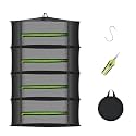 MEKOLIFE 4-Layer Herb Drying Rack Hanging, Breathable Mesh Dryer Net